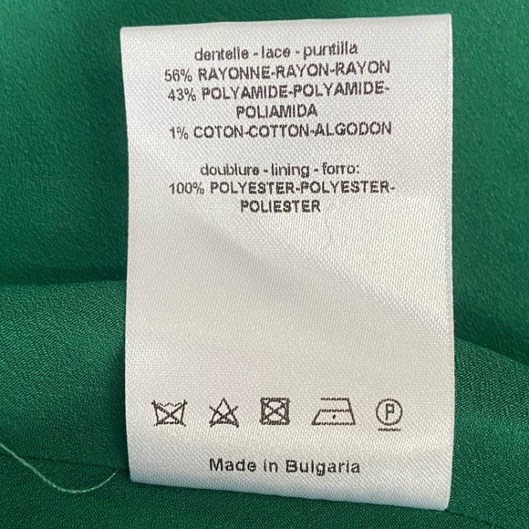 Sandro Riviera Lace Mini Dress in Green Sz 2 - Picture 13 of 15